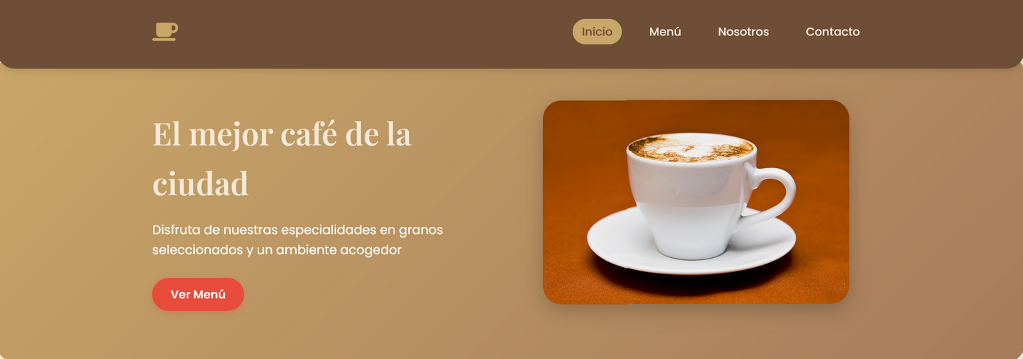 Pagina de cocina (Cafetería) Café Aroma