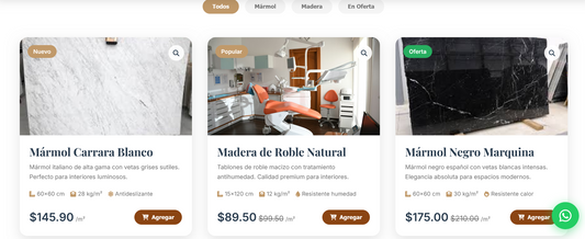 Sitio web (Pisos aquellos que tienen su negocio empezando)