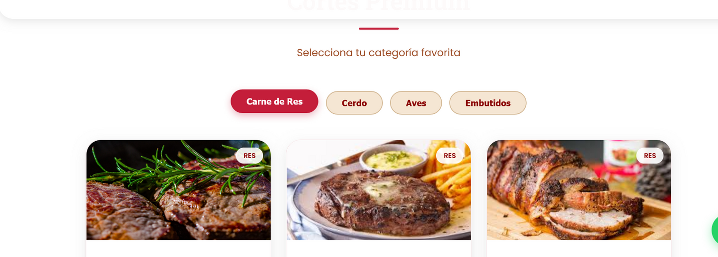 Sitio web (Carnicería para quienes están empezando)