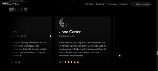 Sitio web (Portafol diseñador gráfico)