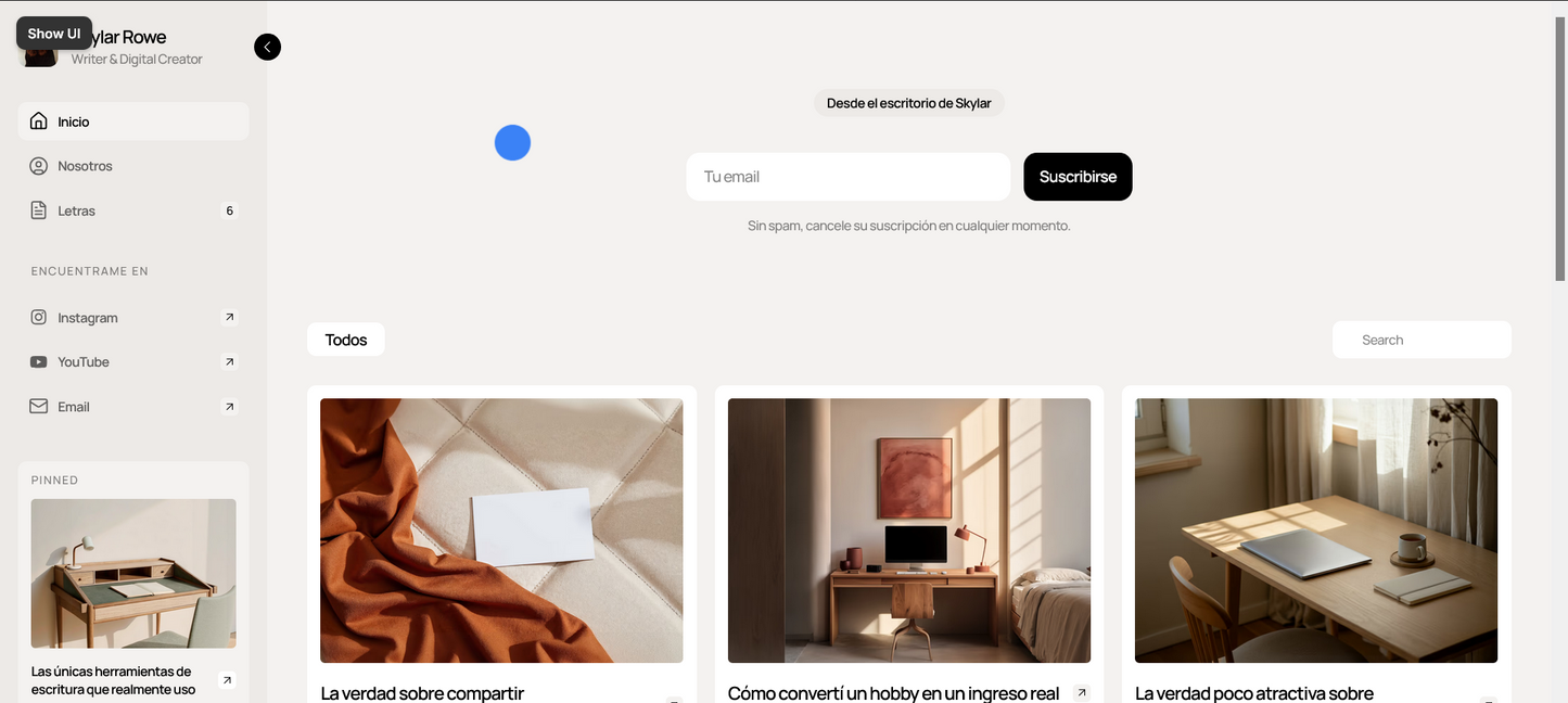 E-Comerce (Portafol de tus productos)