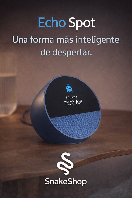 Echo Spot – Inteligencia Visible, Diseño que Inspira | SnakeShop
