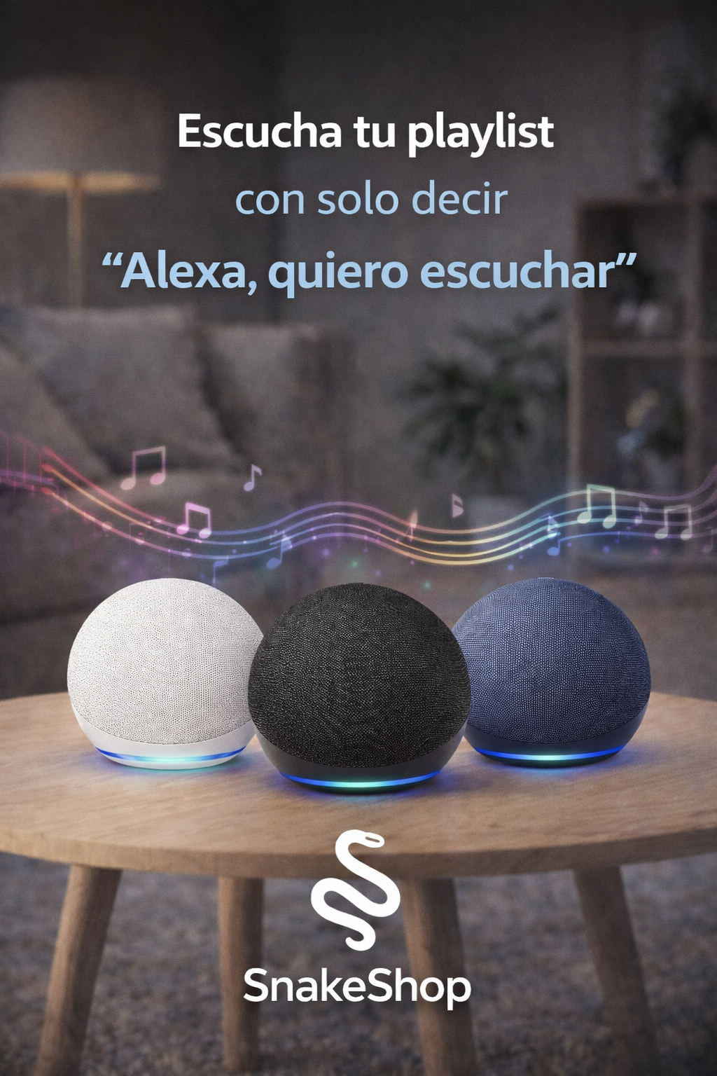 Echo Dot (5ª Gen) – Controla tu Hogar con tu Voz | SnakeShop