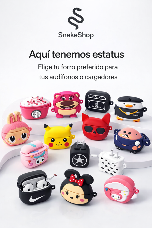 Forros Premium para Audífonos y Cargadores – Estilo Único | SnakeShop