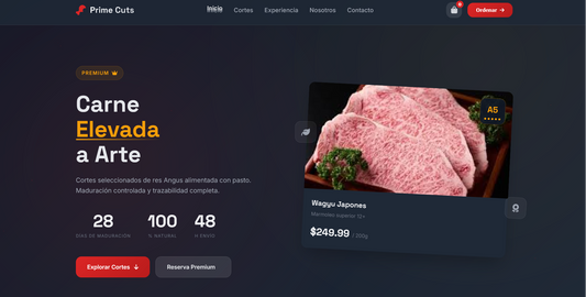 Sitio web (Carnicería para negocios que apenas empiezan)