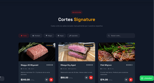 Sitio web (Carnicería para negocios que apenas empiezan)