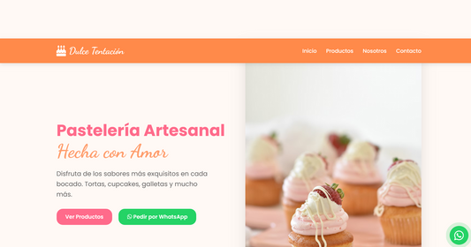Sitio web (Pastelería para negocios que apenas empiezan)