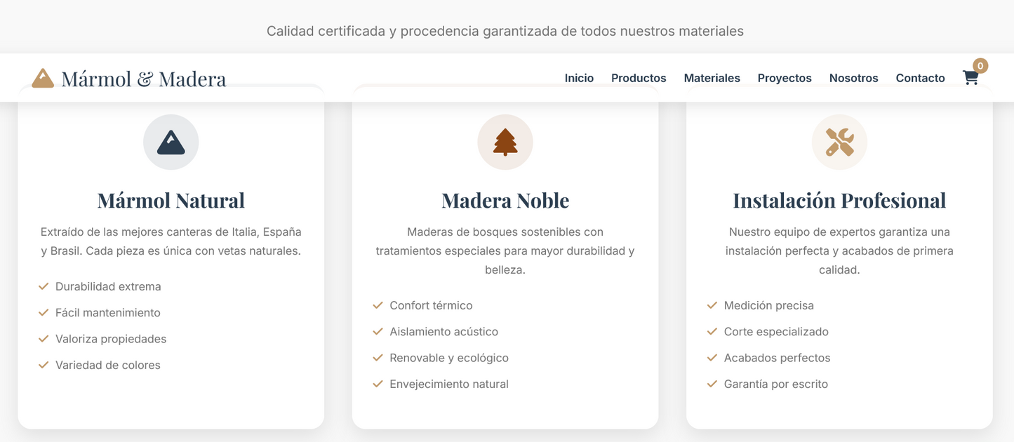Sitio web (Pisos aquellos que tienen su negocio empezando)