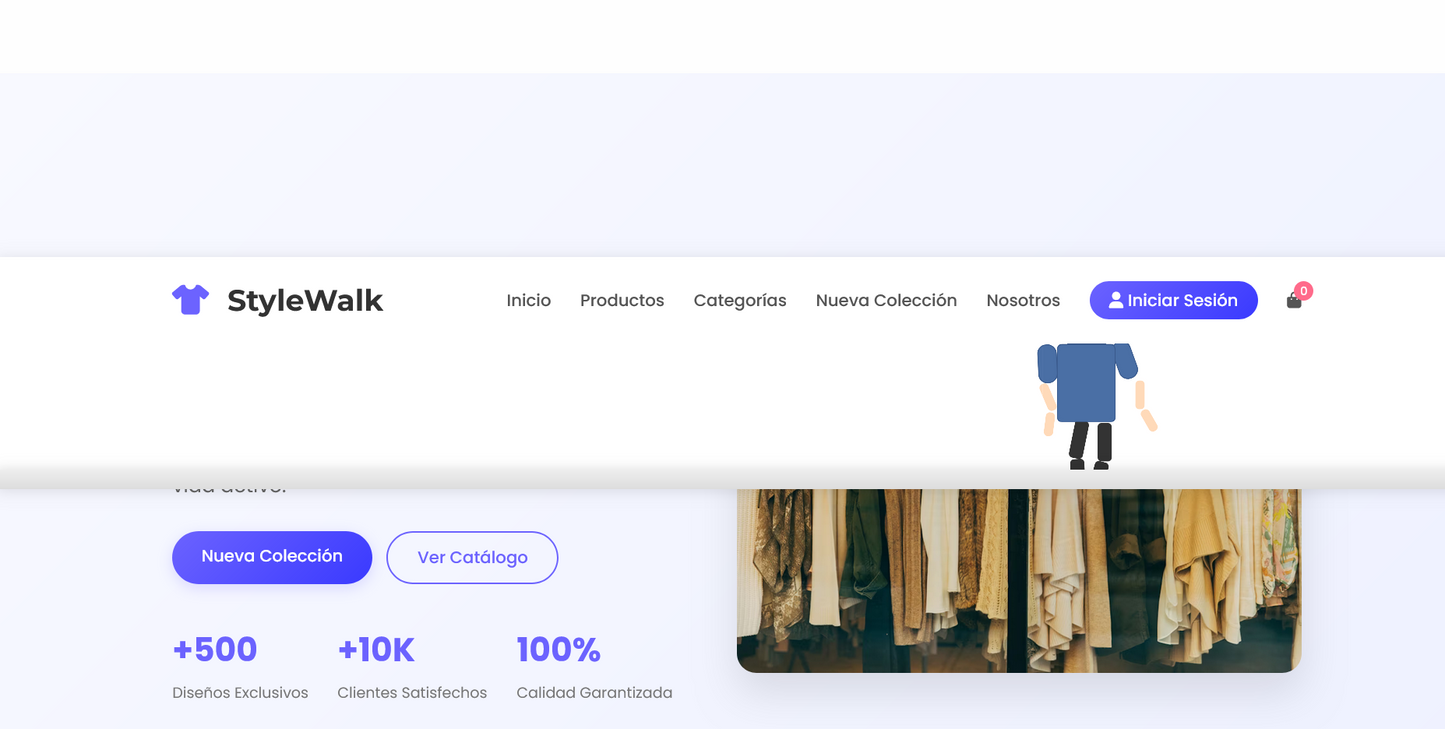 Sitio web ( Ropa para aquellos quienes están iniciando su pequeño negocio)