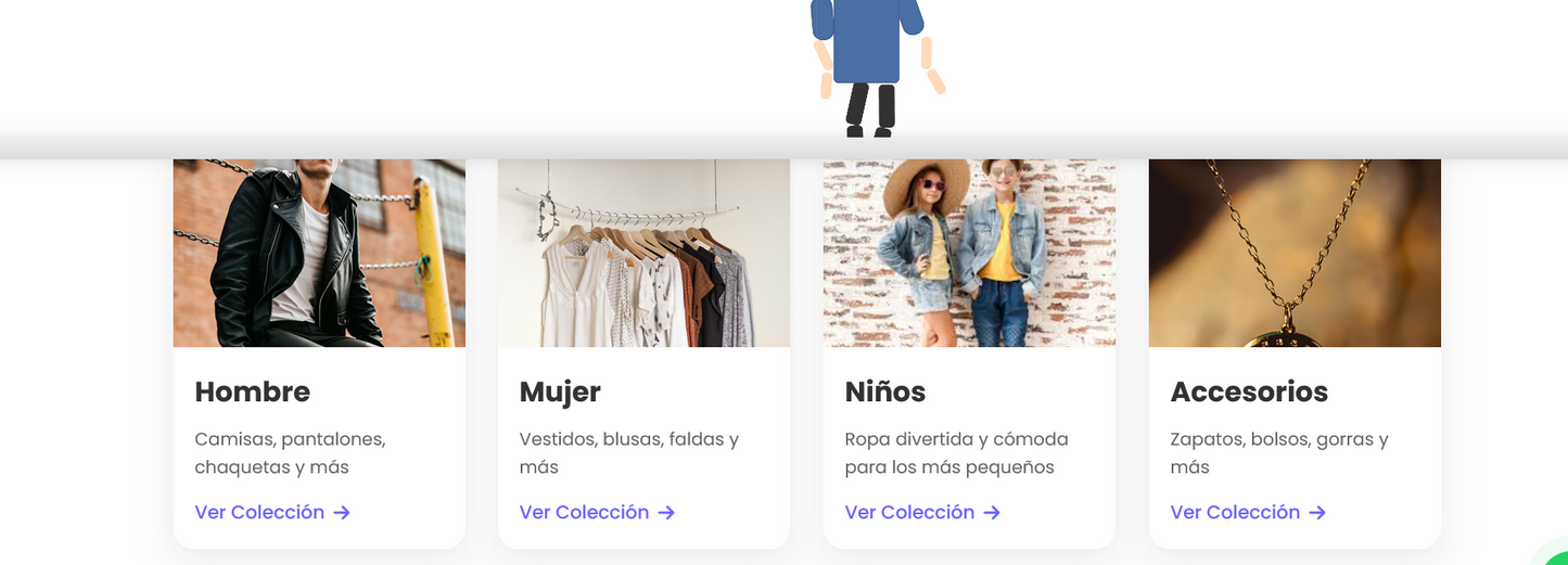 Sitio web ( Ropa para aquellos quienes están iniciando su pequeño negocio)