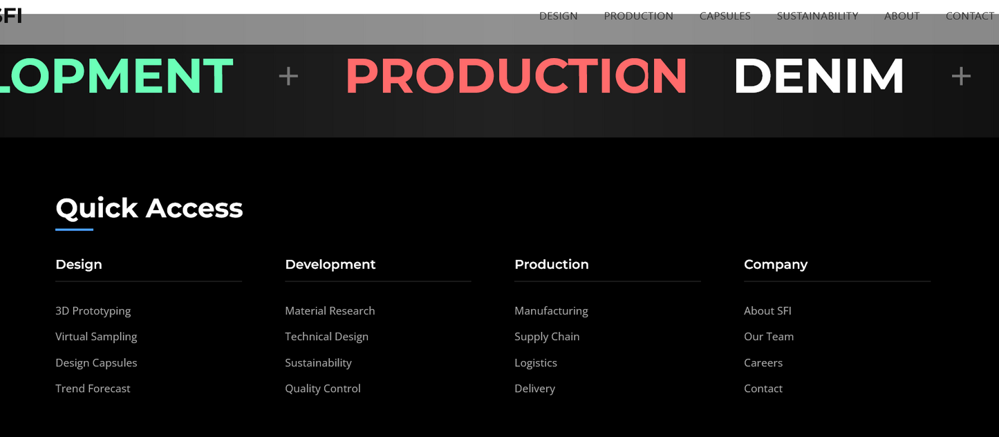 Sitio web (portafol ropa. Para negocios de un calibre mayor)