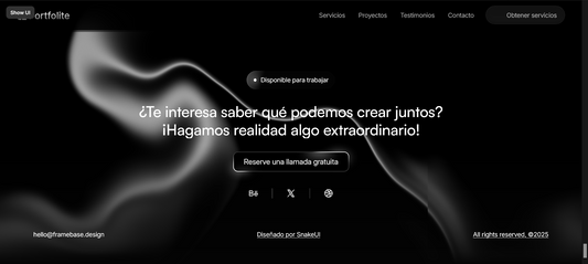 Sitio web (Portafol diseñador gráfico)