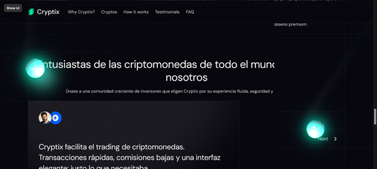 Sitio web (Criptomonedas para negocios de alto calibre)