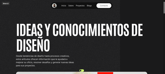 Sitio web (Portafol diseñador digital )