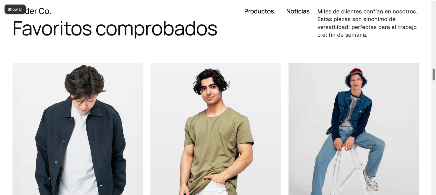 E-Comerce (Ropa para negocios de gran alcance)