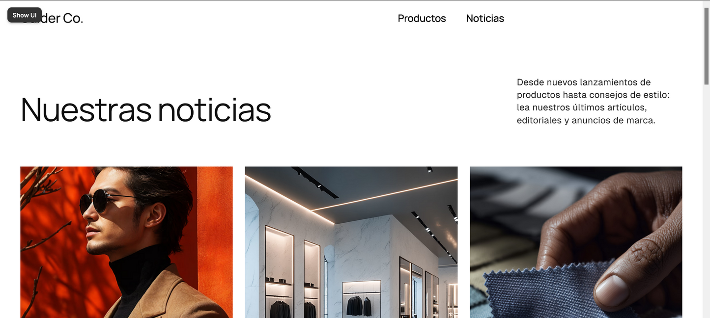 E-Comerce (Ropa para negocios de gran alcance)