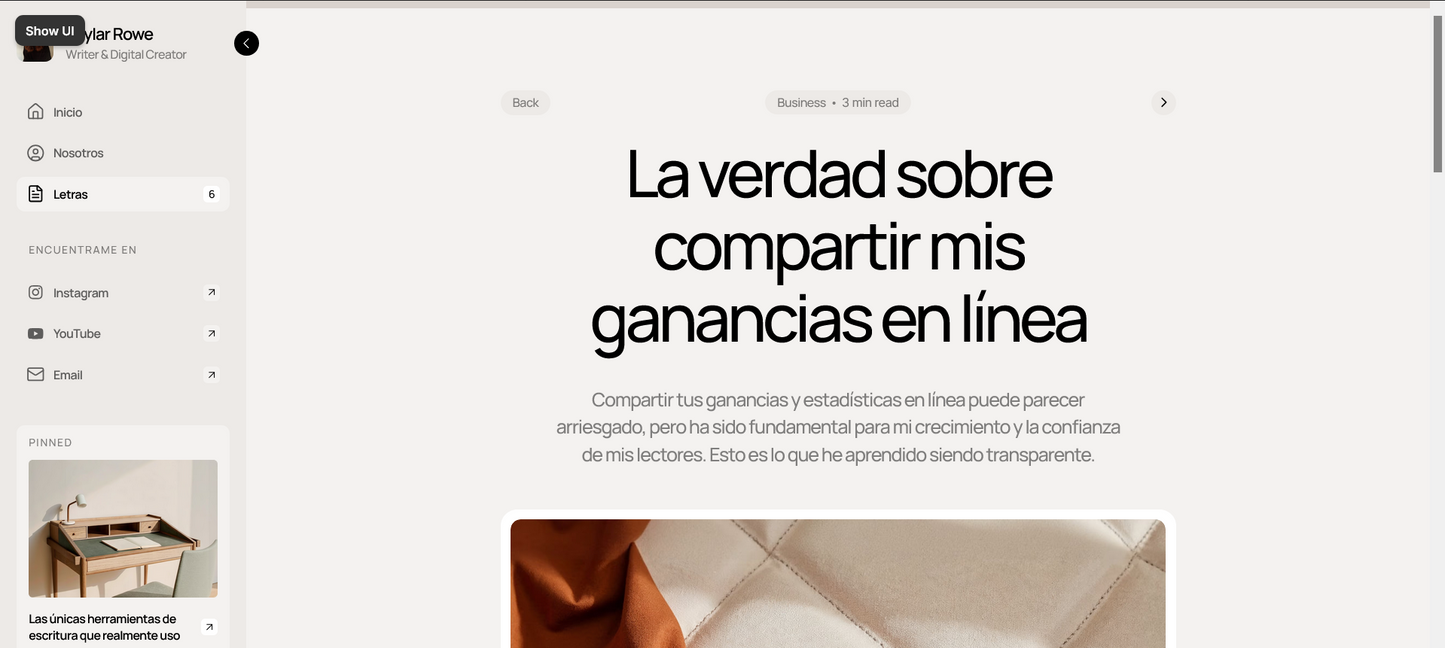 E-Comerce (Portafol de tus productos)