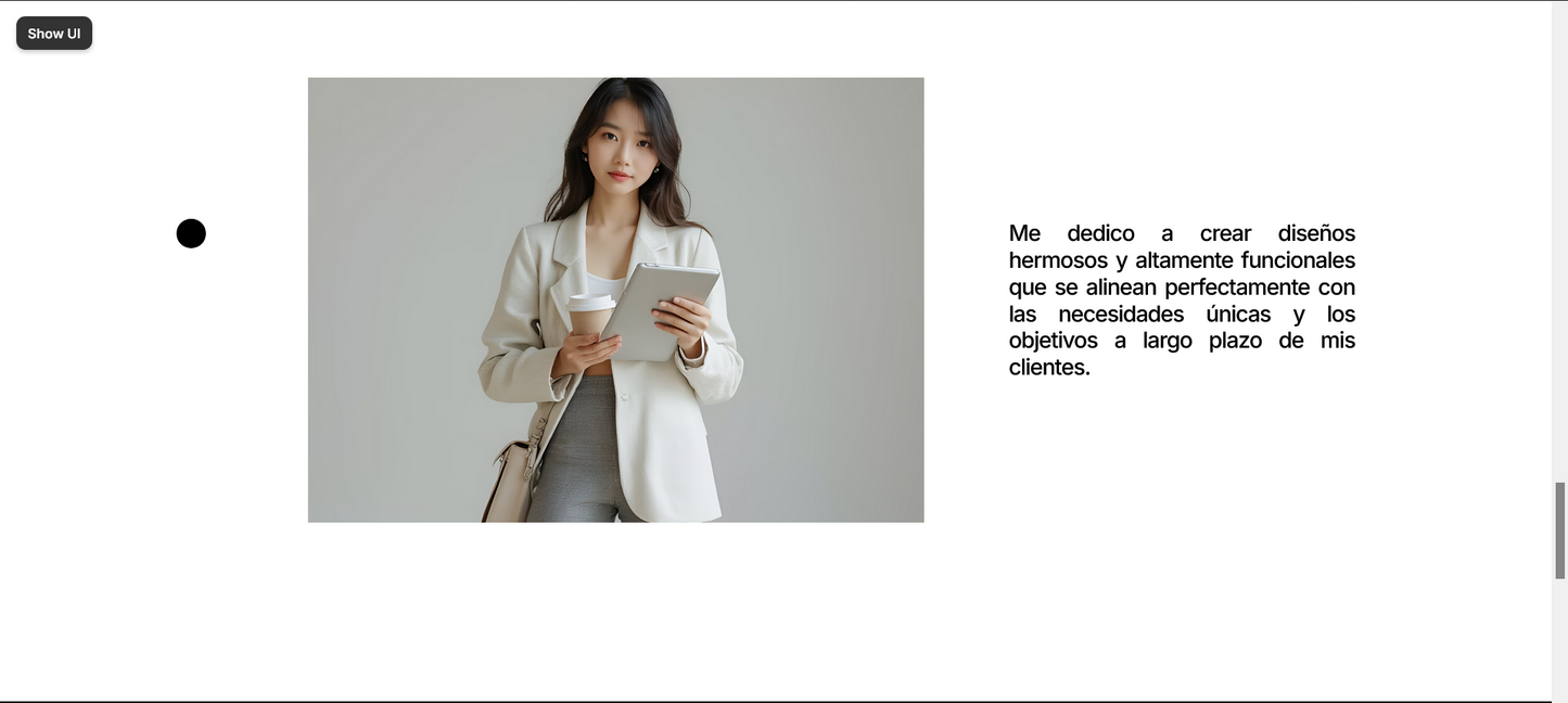 Sitio web (Portafol para fotógrafa o diseñadora)