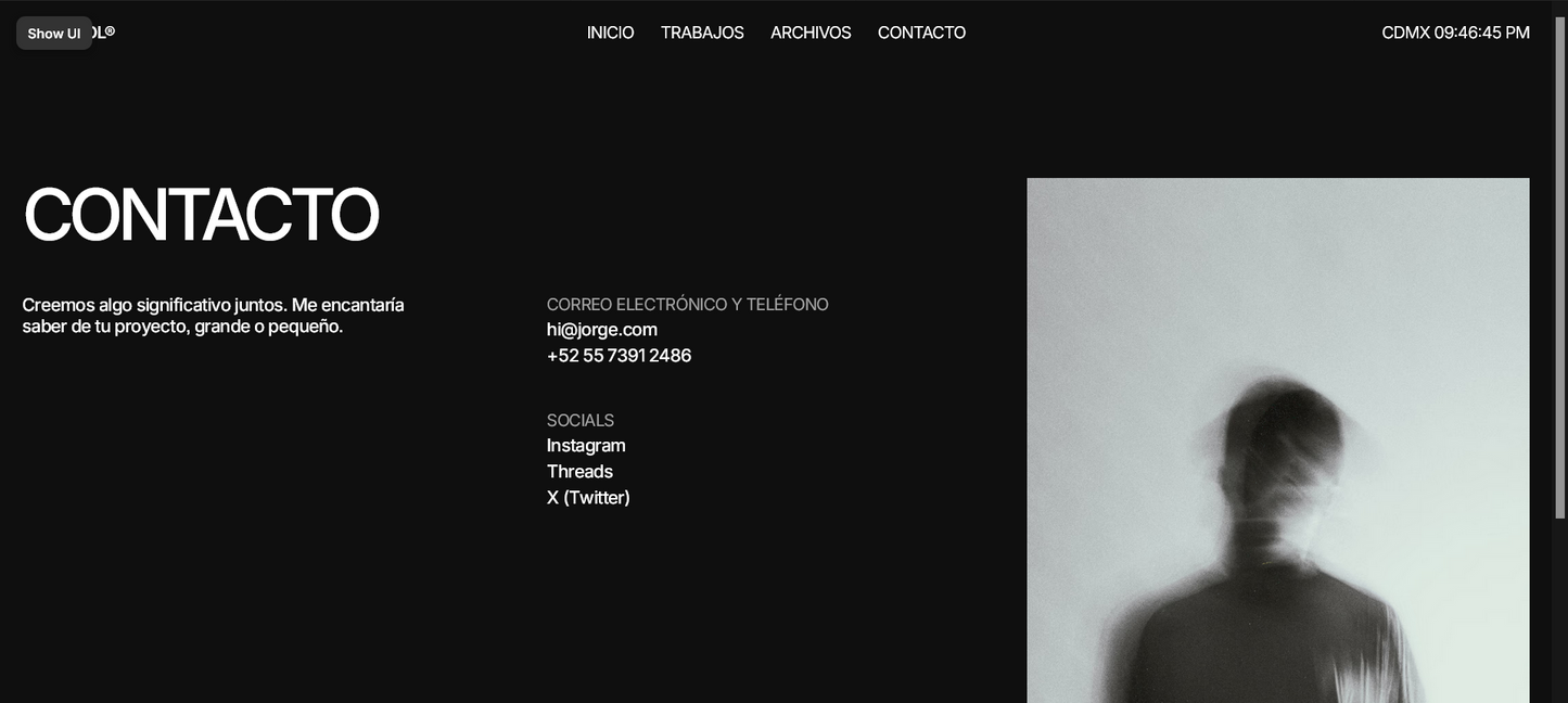 Sitio web (Portafol Diseñador gráfico)