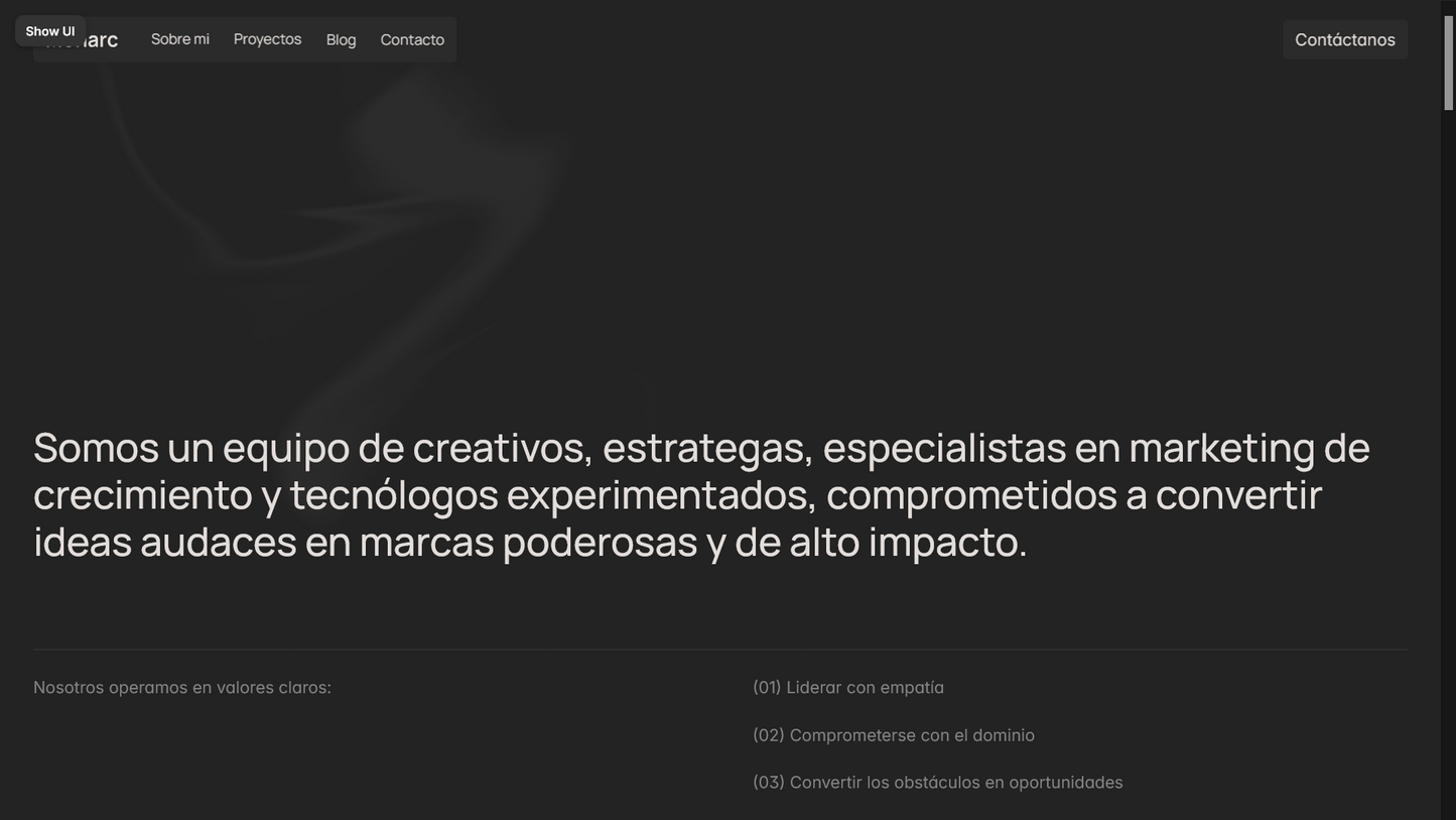 Sitio web (Portafolio diseñador)